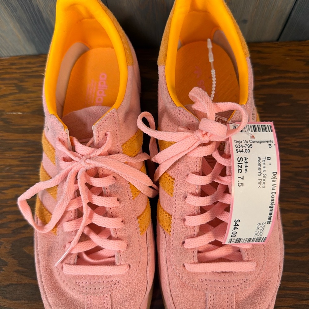 Adidas Women's Vibrant Pink and Orange Sneakers